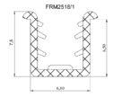 Уплотнитель ПП для алюминиевого профиля, вставка 4 мм, L=3000 мм FIRMAX