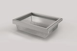 FIRMAX Выдвижная корзина в базу 800 мм, мелкая сетка, 764х420х140 (ШхГхВ), серый