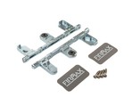 Комплект креплений Firmax высота 185 мм (Держатели фасада, заглушки) для ящика Slimline, кашемир