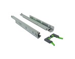 Комплект направляющих Soft-Close скрытого монтажа Firmax Smartline, L=550мм, полного выдвижения, для ЛДСП 16 мм с доводчиком, (2 направляющие + 2 крепления)