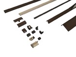 Комплект шин Patio Alversa, ПВХ/дерево, 1051-1250 мм средняя бронза, R053