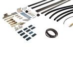 Комплект створок FLEX для одностворчатой двери 1500(Ш)х2500(В) мм (часть для сборки, в покраску не отправлять, необходима комплектация артикулом DOR2076A), для заполнений - стекло, 8 мм, стеклопакет 22 мм, без стекла, 8020219)
