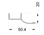 Крышка дренажная ALUMARK 6.0 RAL9016