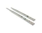 Направляющие шариковые Firmax Push-open полного выдвижения, H=45 мм, L=350 мм, цинк (2 части), толщина 1,2*1,2*1,5мм