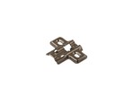 Планка монтажная для петель Firmax Smartline Clip On BLACK,Soft-Close, H=0, крестовая, под саморез