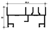 640-03 Рама боковая, белая, 6,0 м