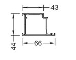Рама дверная ALUMARK 66/43 мм 6.5м Белый RAL9016