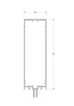 Стойка и ригель ALUMARK 155 мм 6.8м Белый RAL9016
