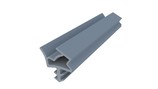 Уплотнитель контурный для межкомнатных дверей DEVENTER, ТЭП, серый RAL 7040