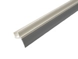Уплотнитель порога дверной створки Elementis, материал ПВХ+ППВХ, длина 1180мм. (±5 мм.), цвет белый/серый