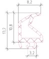 Уплотнитель ALUMARK  EPDM 240м