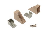 ALPHALUX Aiden Штангодержатель боковой для прямоугольной штанги, шампань