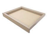 ALPHALUX Aiden Выдвижной лоток в базу 600 мм, 564х420х68 (ШхГхВ), кожа, шампань