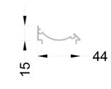 Адаптер поворотный ALUMARK 6м Неокрашенный