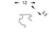 Адаптер внутренний ALUMARK к ALM270118 6м неокрашенный