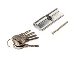 Цилиндр профильный 45/45, ЦАМ, 5 ключей, никелированный