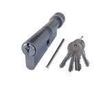 Цилиндр профильный ELEMENTIS 45(ключ)/50(ручка), 5 ключей, никелированный