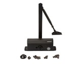 Доводчик с рычажной тягой, усилие EN3/4, с функц. задержки закрывания (DA), чёрный (RAL9005), Elementis