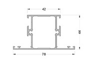 Импост оконно-дверной ALUMARK 78/42 мм 6м RAL9016