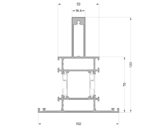 Импост усиленный ALUMARK 102 /52 мм 6м неокрашенный