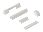 Комплект декоративных накладок для фурнитуры, белый, Internika