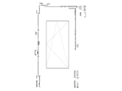 Комплект фурнитуры MACO, петли справа 9 /высота 901-1300/ ширина 431-600