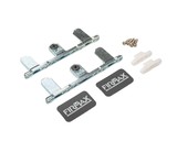 Комплект креплений Firmax высота 249 мм (Держатели фасада, заглушки) для ящика Slimline, антрацит