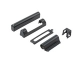 Комплект накладок для нижней и верхней петли на коробке ПВХ, антрацит RAL7016