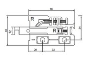 Комплект навесов FIRMAX L+R, в комплекте с белыми заглушками L+R