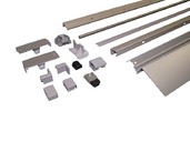 Комплект шин Patio Alversa, ПВХ/дерево, 901-1050 мм серебро, R011