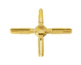 Крест пластиковый декоративный Germanella золото