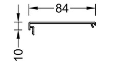 Крышка декоративная S158, 12 мм, 6,5 м RAL9016
