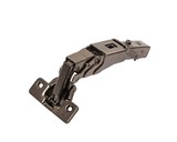 Петля для накладных дверей Alphalux Titan Clip-On, Soft-Close, угол открывания 155°, 48мм, чашка 35 мм, титан