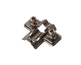 Планка монтажная для петель Alphalux  Titan, Clip-on, H=2, крестовая, с предустановленными евровинтами, титан