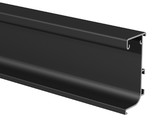 Профиль GOLA FIRMAX L-образный для нижних баз с пазом д/светодиодной ленты, L=4200mm, алюминий черный