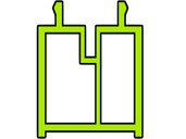 Профиль подставочный, совместим с профилем KBE 58, 6.5 м