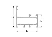 Рама оконная ALUMARK 44/26 мм 6м Неокрашенный