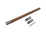 Ручка для дверей, ясень, воск "Орех", со смещ., L=1000, МО=600, D=32,