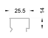 Штапик Р400-31 25мм 6м RAL9016
