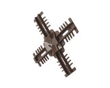 Соединение декоративное крестовое Isabel, 18x8, коричневое для двустороннего профиля