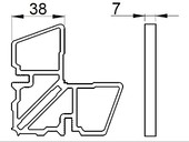 Соединитель угловой наруж ALUMARK для ALM254180\ALM254284