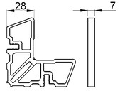 Соединитель угловой наруж ALUMARK для ALM254181\ALM254283