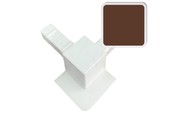 Уголок для внутреннего усиленного профиля, коричневый