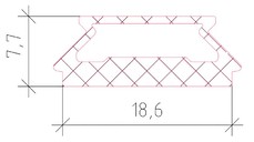 Уплотнитель для защиты пазов дверей, EPDM 175м, черный