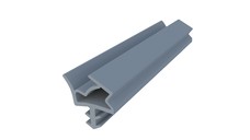 Уплотнитель контурный для межкомнатных дверей DEVENTER, ТЭП, серый RAL 7040