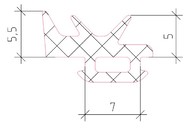 Уплотнитель заполнения наружный ALUMARK 4мм EPDM 250м черный