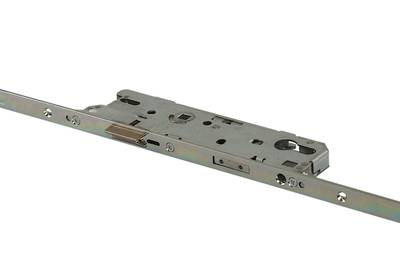 Замок многозапорный Maxbar №856 привод от ручки, F16/45/92/8мм, 4 ролика, цапфа, серебро, удлиняемый Изображение