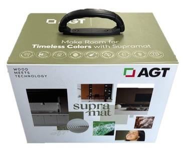 Бокс с образцами мебельных плит AGT SUPRAMAT 27 декоров Изображение