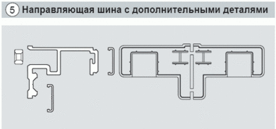 Шина направляющая 4 м (комплект) FOLD, белая R07.2 Изображение