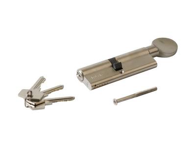 Цилиндр 50(ручка)-45(ключ) никелированный Изображение